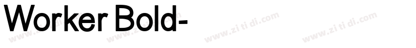 Worker Bold字体转换